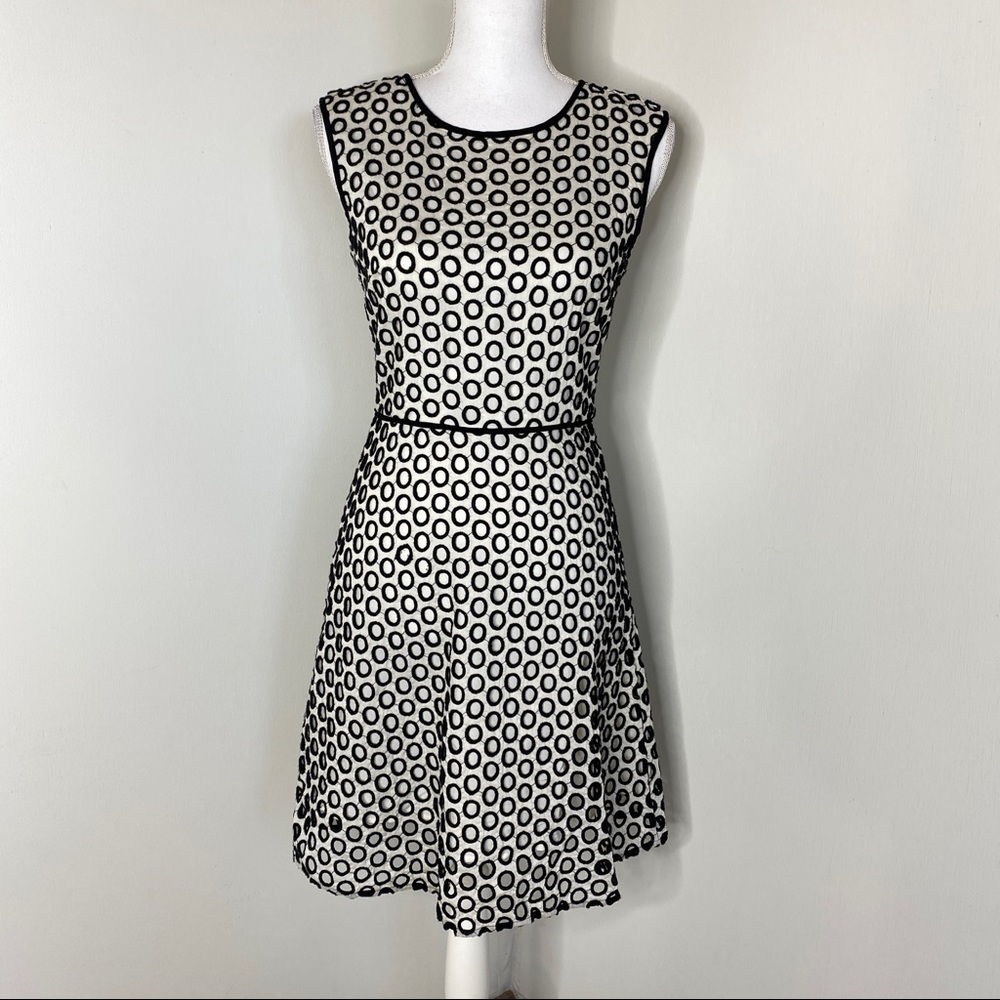 J. Crew Punched Out Eyelet Fit and Flare Dress 00